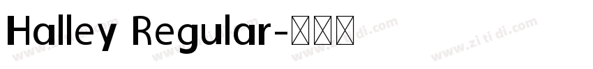 Halley Regular字体转换